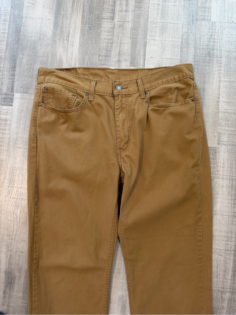 Levi’s 514 Men’s Jeans 36x34 Brown Soft Washed Twill Straight Leg 00514-0531
